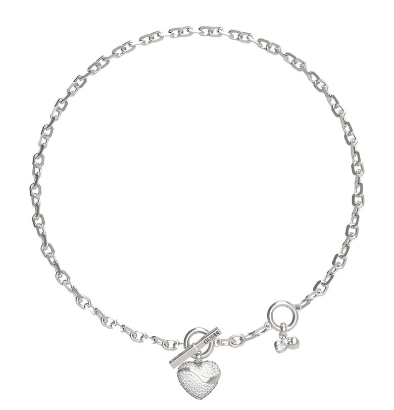 Колие от неръждаема стомана с кристали GUESS