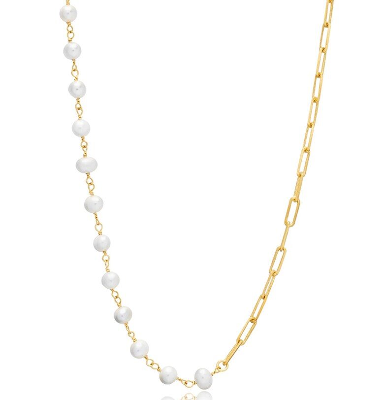 Колие от сребро с перла Mia Milano