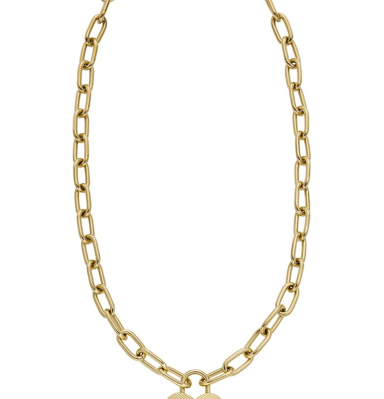 Колие със сърцевидна висулка Fossil