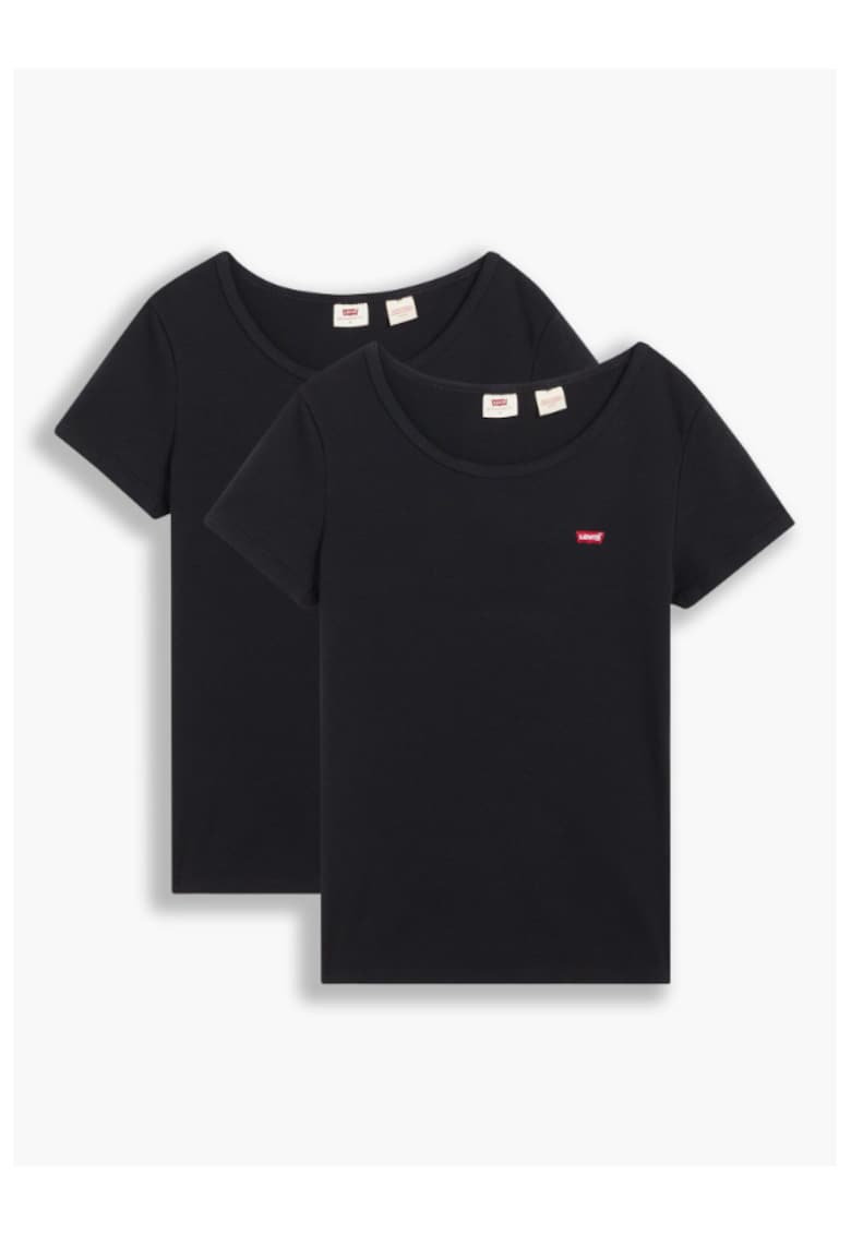 Комплект 2 дамски тениски - 303341961 - Памук - Черен Levis