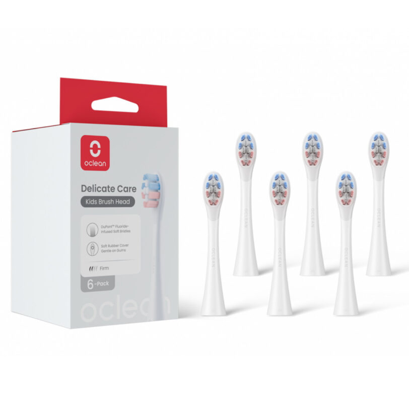 Комплект 6 бр резервни глави за електрическа четка за зъби Oclean Delicate Care Brush Head