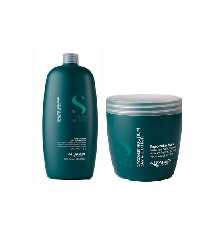 Комплект Alfaparf - За възстановяване и реконструкция - Шампоан - 1000мл - Маска - 500мл Alfaparf Milano