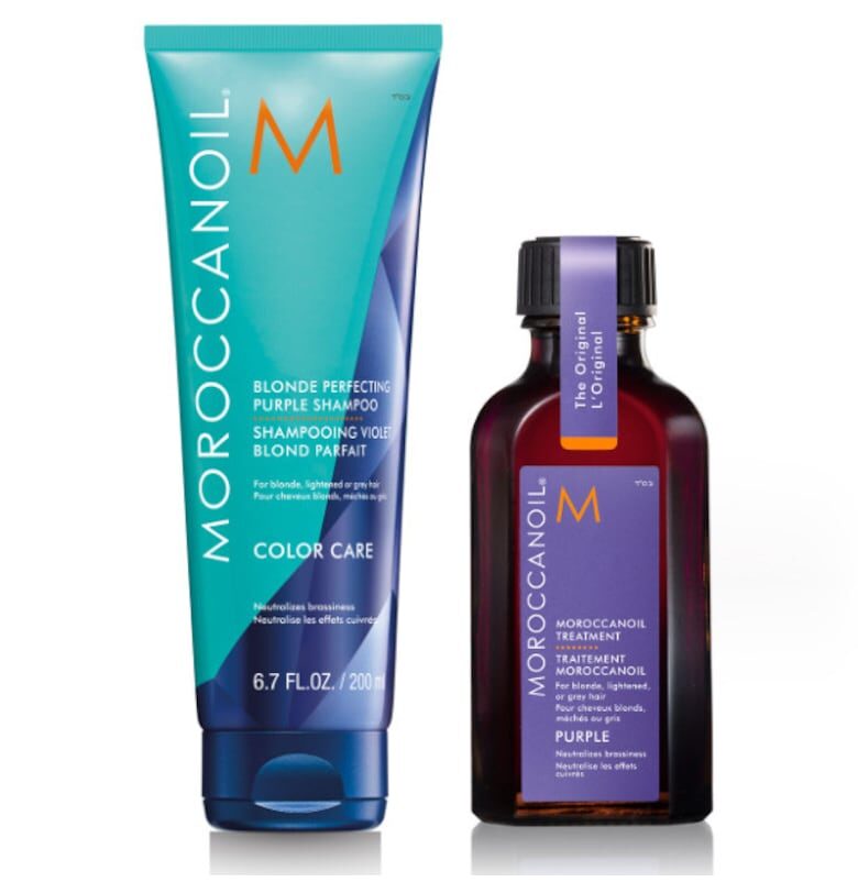 Комплект  Purple - Терапия 50 мл + Шампоан 200 мл Moroccanoil