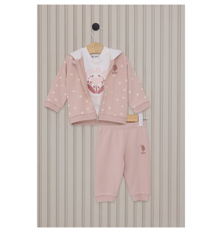 Комплект от две части за деца -  Бежов - Бежов US Polo Assn