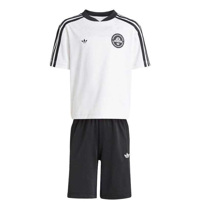 Комплект тениска и къси панталони с бродирано лого adidas