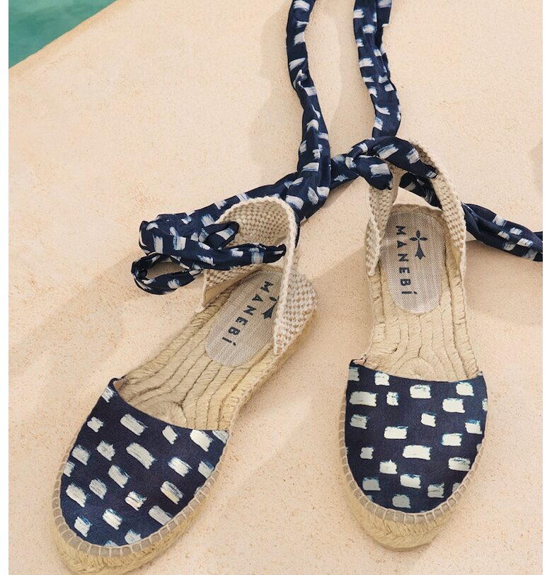 Копринени еспадрили с увит дизайн Manebi