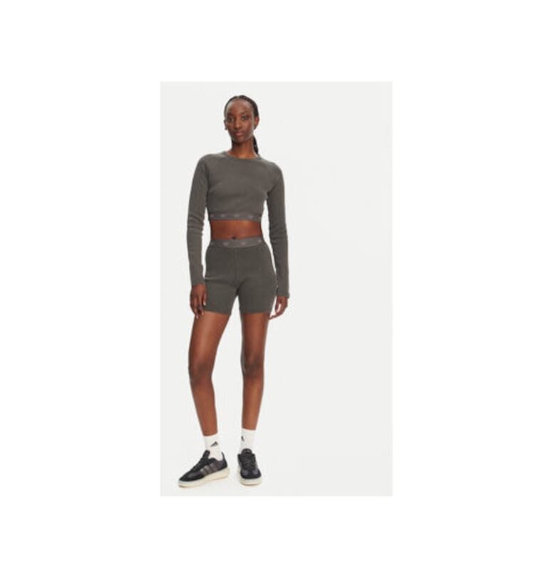 Кроп блуза с реглан ръкави adidas