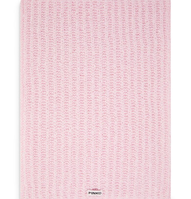 Кръгъл шал с вълна с лого Pinko