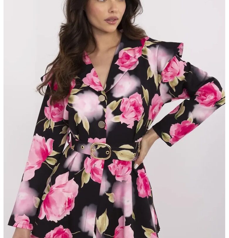 Къс гащеризон с флорален принт - Един размер Italy Moda