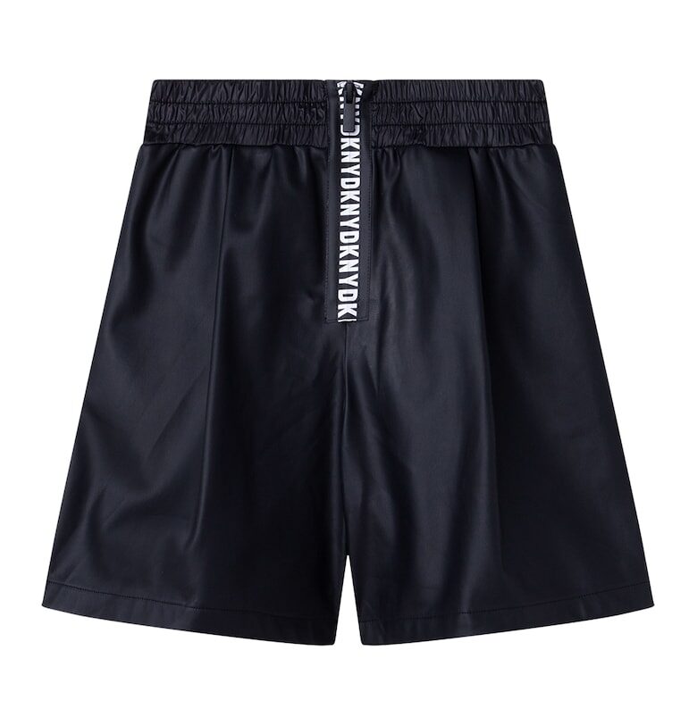 Къс панталон с еластична талия и цип - Ултрамарин синьо DKNY