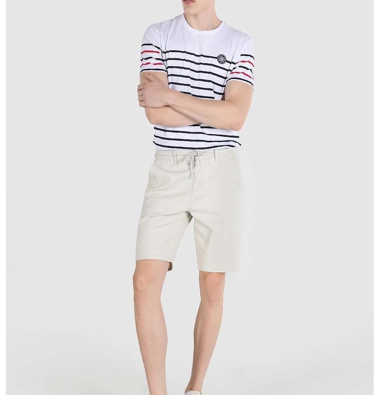 Къс панталон чино с връзки - Мръснобял COLINS