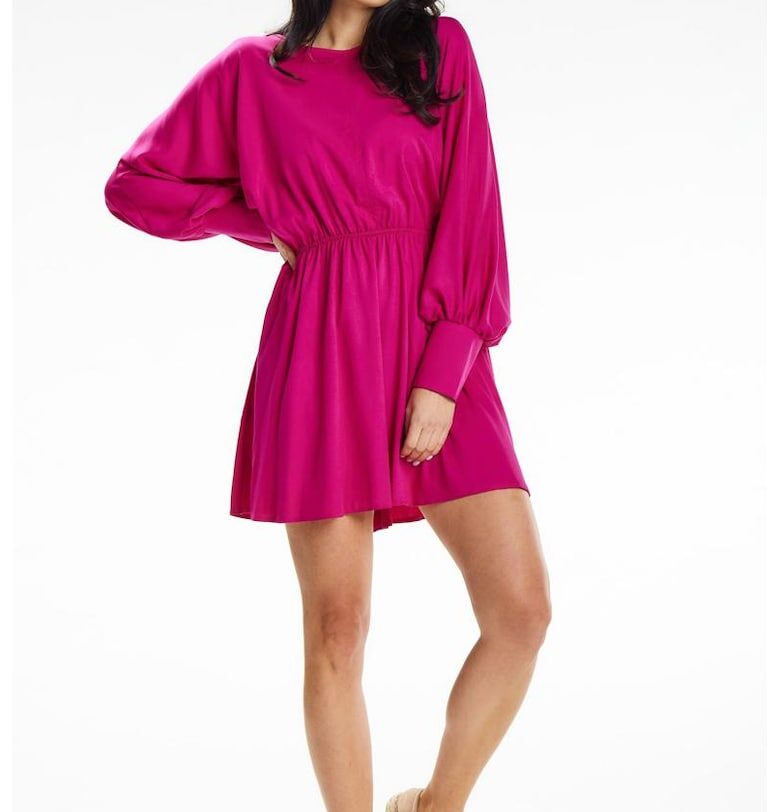 Къса Рокля с Дълъг ръкав - Кръгла A640 awama