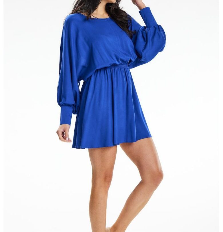 Къса Рокля с Дълъг ръкав - Кръгла A640 awama