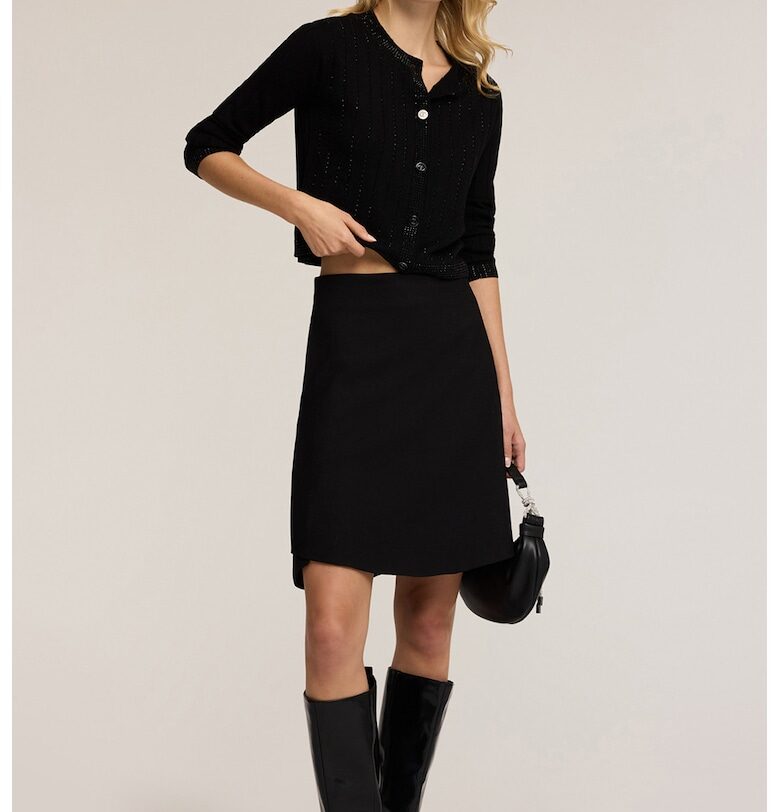 Къса жилетка с бляскави детайли Motivi