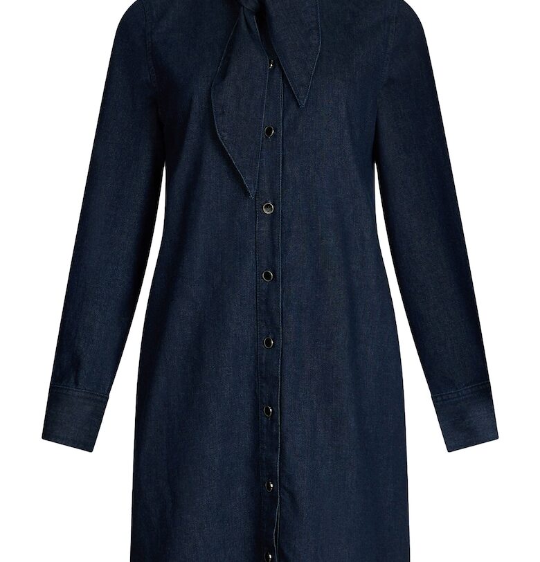 Къса пола от деним с панделка на яката Liu Jo