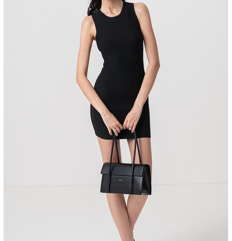 Къса рипсена рокля CALVIN KLEIN JEANS