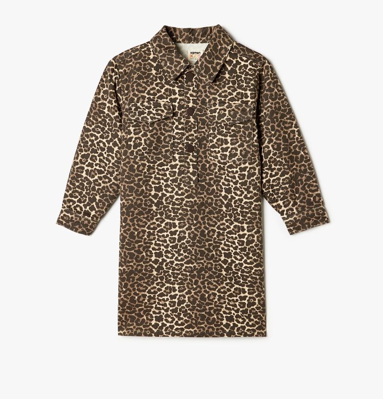 Къса рокля с животинска шарка KOTON