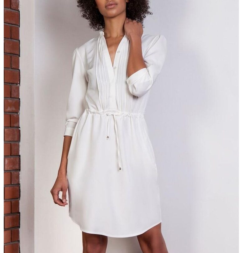 Къса рокля с копчета и връзка на талията Lanti