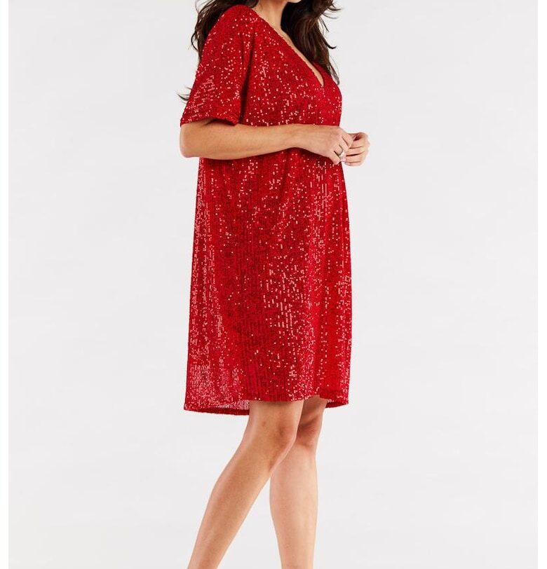 Къса рокля с къс ръкав A566 awama