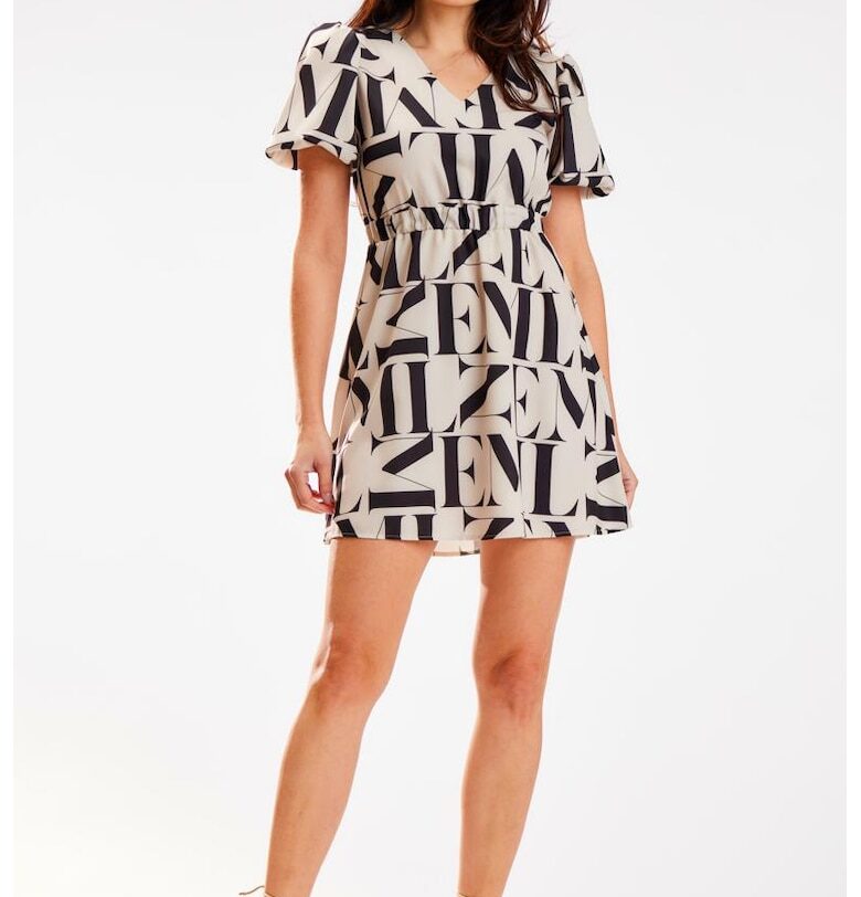 Къса рокля с къс ръкав A587 awama