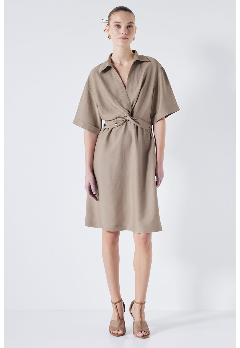 Къса рокля с лен Ipekyol