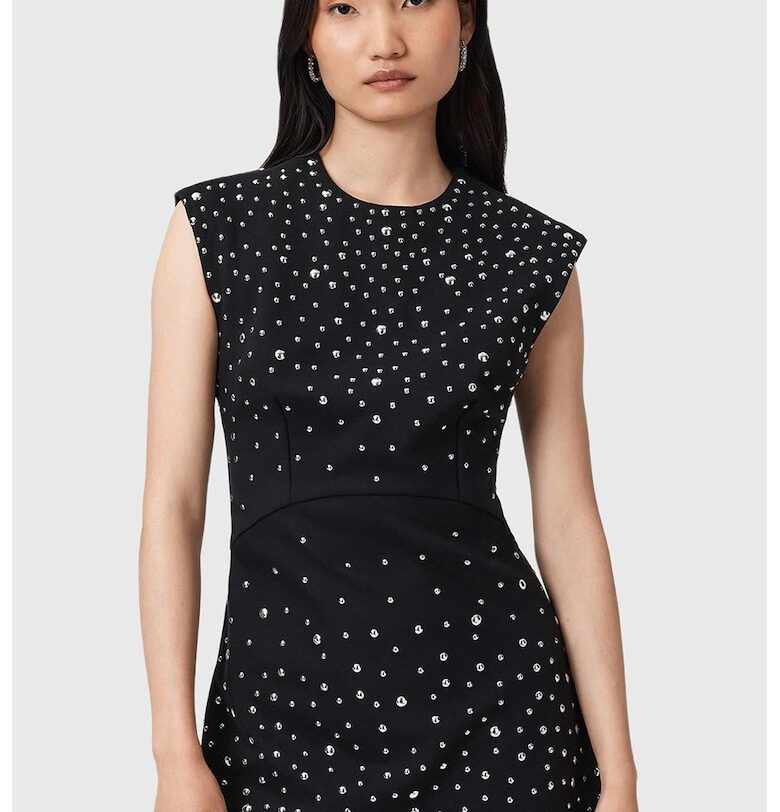 Къса рокля с нитове AllSaints