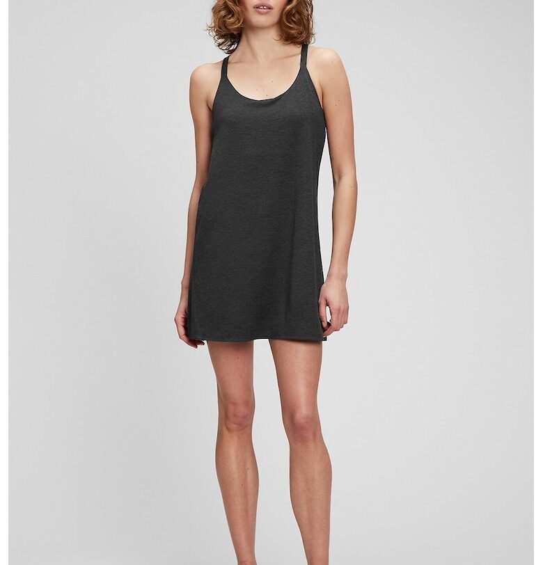 Къса рокля с овално деколте GAP