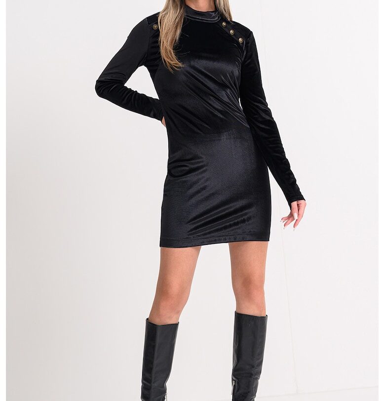 Къса рокля с овално деколте и дълги ръкави GUESS