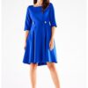 Къса рокля с три четвърти ръкав - Elegant A520 awama