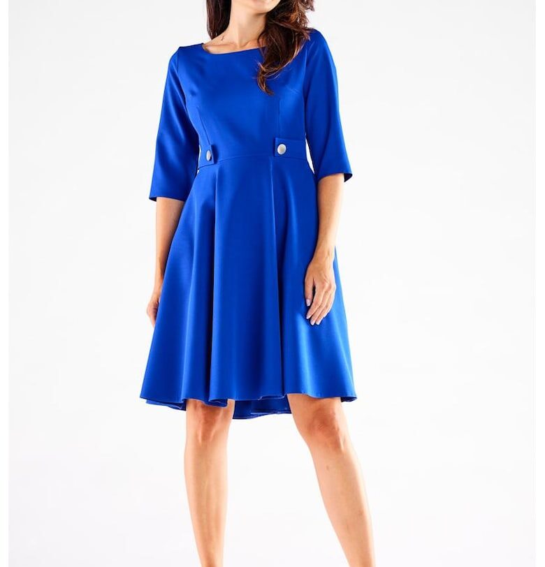 Къса рокля с три четвърти ръкав - Elegant A520 awama