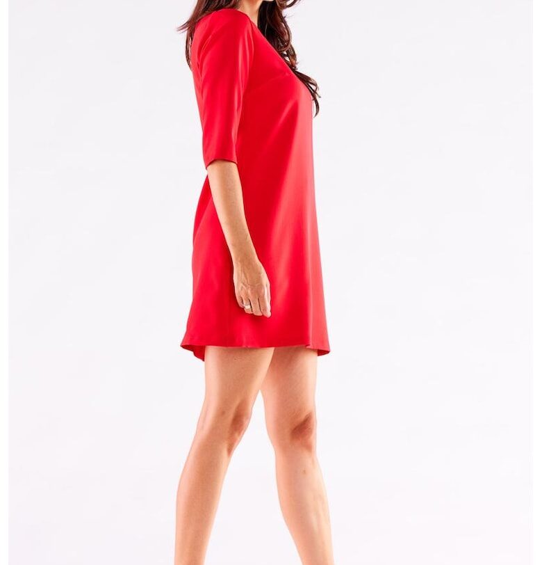 Къса рокля с три четвърти ръкави - in A A521 awama