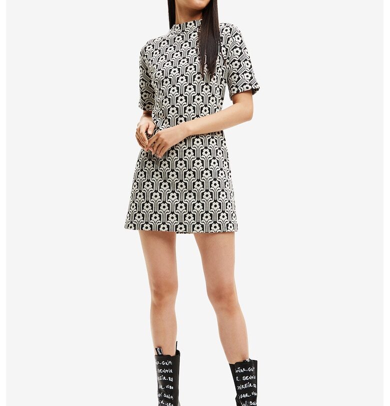 Къса рокля с шарки DESIGUAL