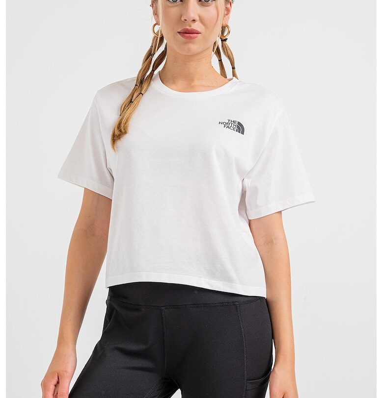 Къса тениска с лого - Бял The North Face