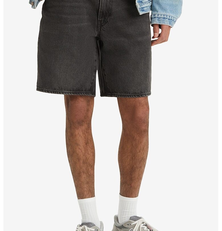 Къси дънки със свободна кройка - Антрацитно сиво Levis