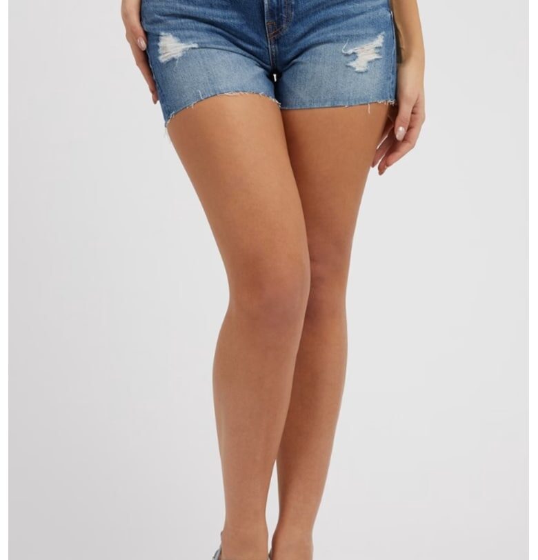 Къси панталони  regular fit W3GD20 - Син GUESS