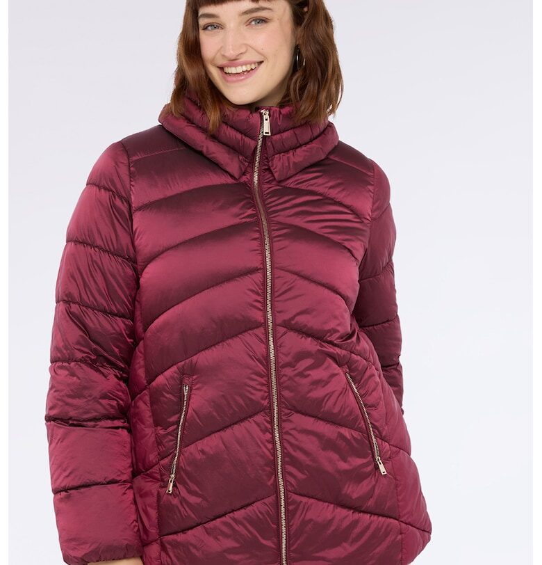 Късо зимно яке с качулка - Малина Fiorella Rubino