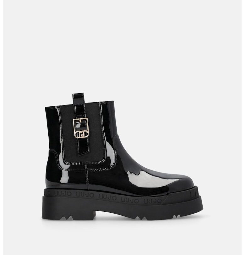 Лачени боти от еко кожа с еластични зони Liu Jo