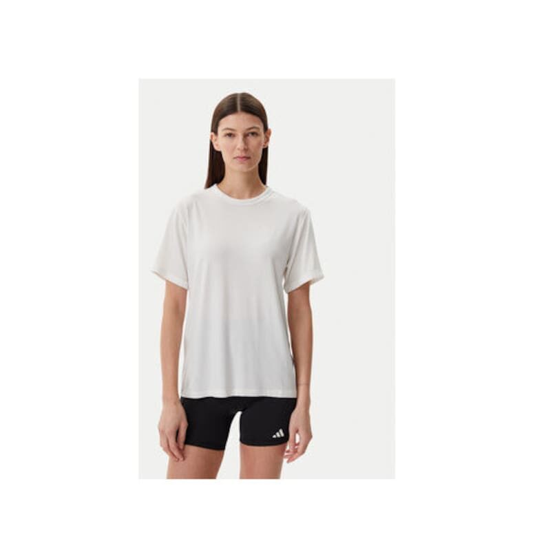 Лежерна едноцветна тениска с кръгло деколте adidas