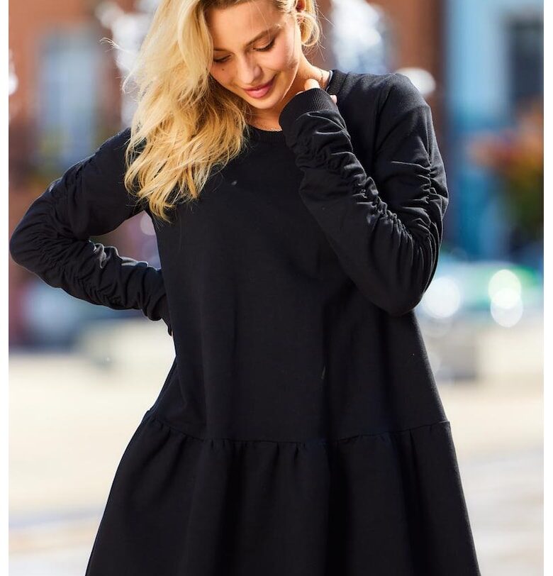 Лека памучна рокля с волан в края InfiniteYou