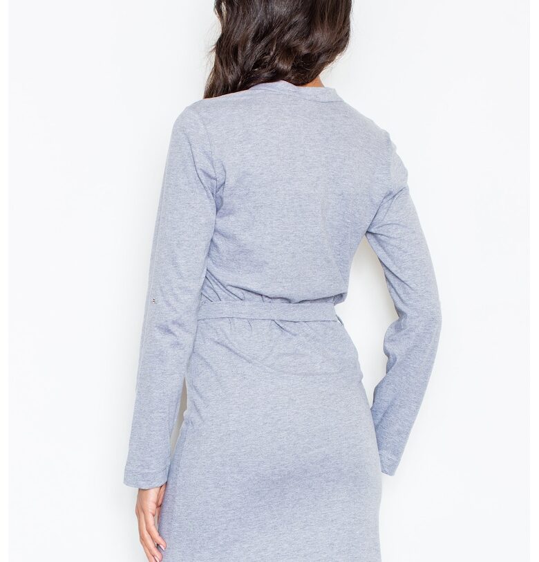 Лятна рокля -  сива - памук - Figl