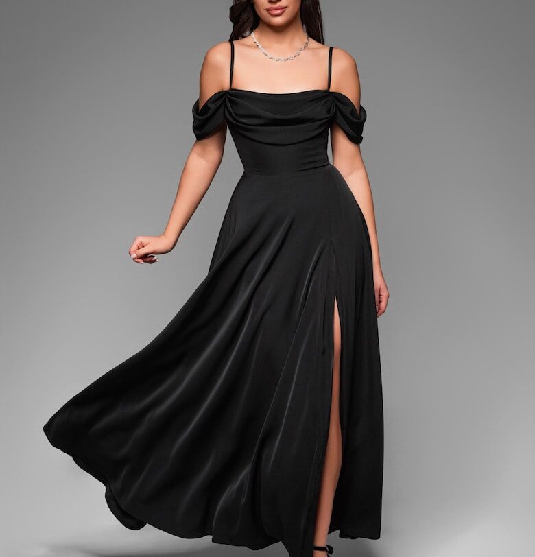 Макси вечерна рокля  LA-OM-DLR038 Larica