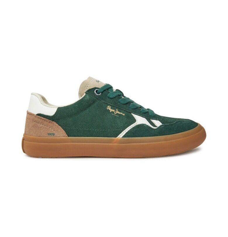 Маратонки  PMS31058 Green - Естествена кожа Pepe Jeans