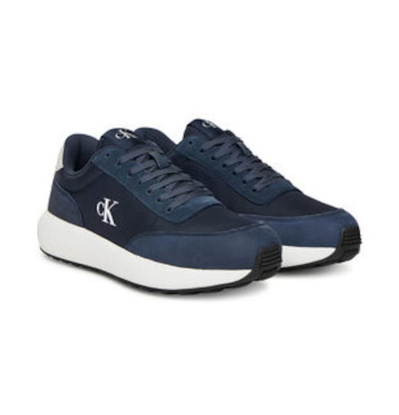 Маратонки за мъже -  естествена кожа - многоцветни - CALVIN KLEIN JEANS