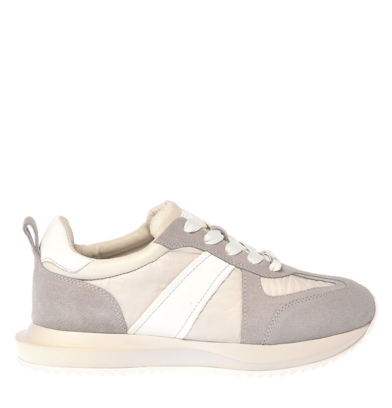 Маратонки с кожа и велур Baldinini