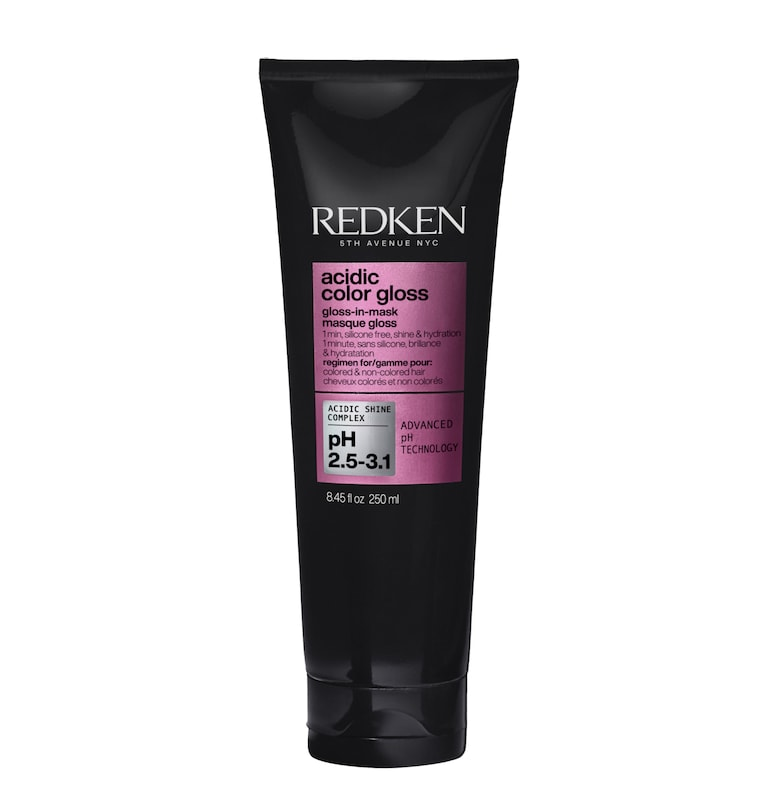 Маска за интензивен блясък  ACIDIC COLOR GLOSS с ултра-кисел оцет - глицерин и наситени мастни киселини - За блестяща и хидратирана коса - 250 мл Redken