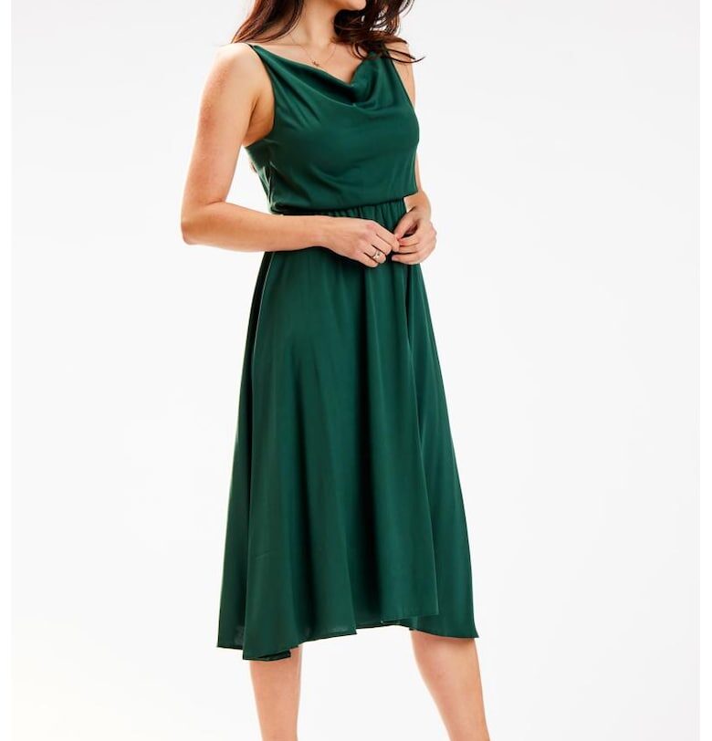 Миди Рокля без ръкави - Вискоза A579 awama