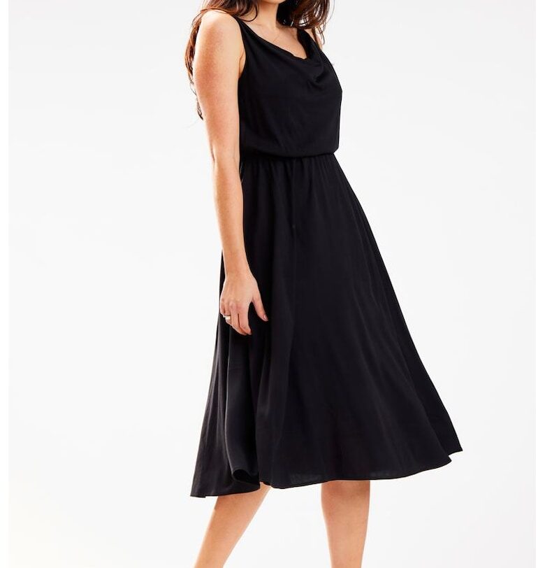 Миди Рокля без ръкави - Вискоза A579 awama