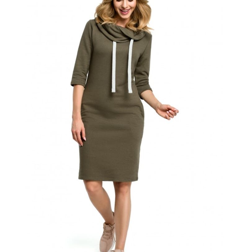 Миди рокля -  Ежедневна - памук/полиестер MOE