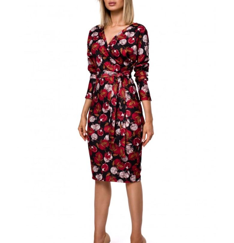 Миди рокля - Полиестер - Многоцветна MOE