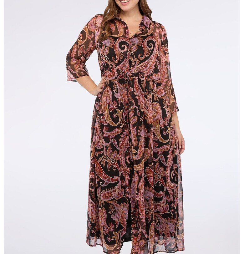 Миди рокля с връзка Fiorella Rubino